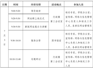 关于举行高校信息化建设与发展研讨会暨beat365官方网站网站群上线仪式的通知