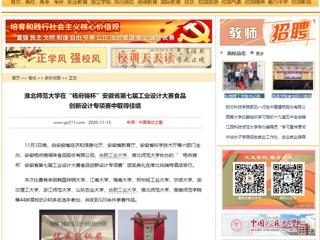 【中国高校之窗】：beat365官方网站在“杨府锦杯”安徽省第七届工业设计大赛食品创新设计专项赛中取得佳绩