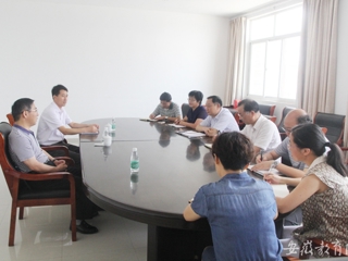 安徽教育网报道beat365官网到滨湖校区调研