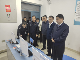 市政协主席、市委政法委书记钱界殊一行来beat365官网调研反电诈工作