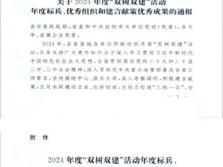 【牢记嘱托 感恩奋进】beat365官网陈惜明教授荣获全省2024年度“双树双建”活动年度标兵称号