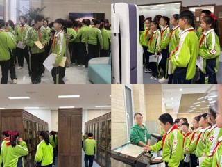 淮北市第三实验小学师生参观滨湖校区图书馆