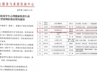beat365官网心理健康教育案例荣登教育部“向阳花”典型榜单